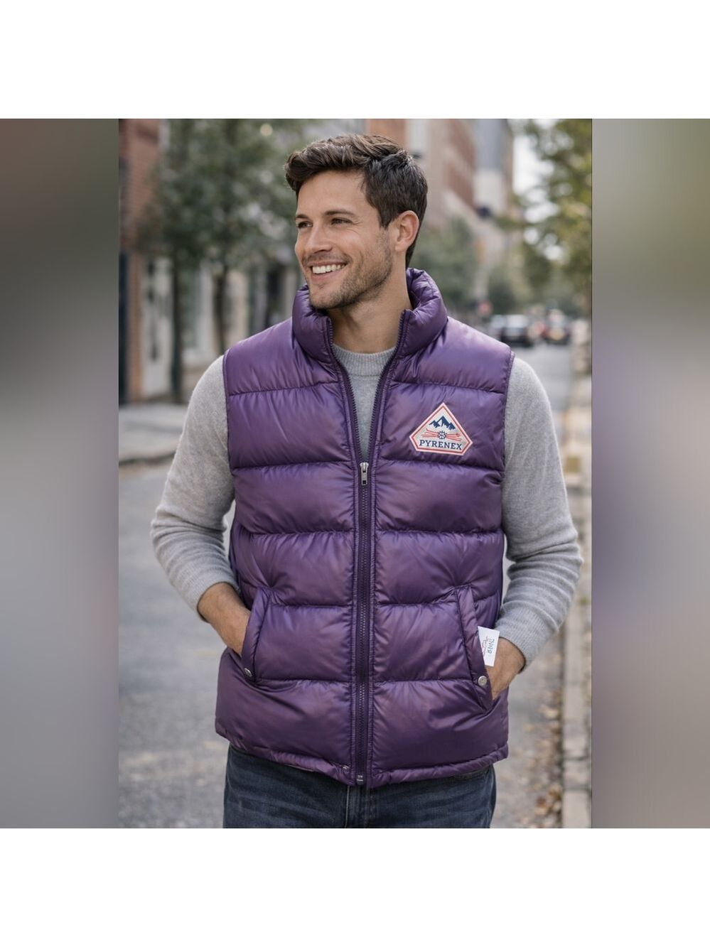 Pyrenex “John” Down Puffer Vest – Mulberry Purple • Size M • 100% Duck Down Nwt